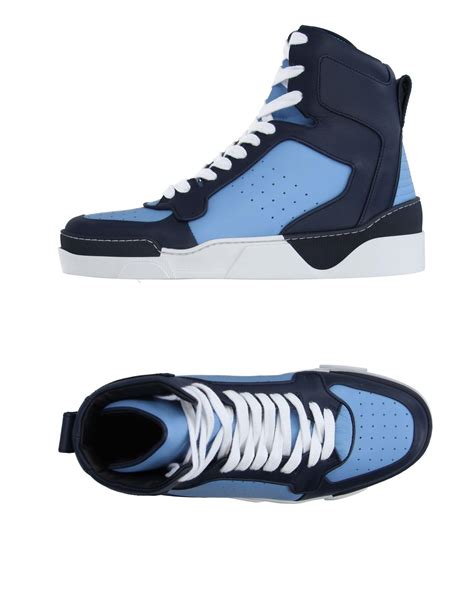 blue givenchy sneakers|givenchy high top sneakers black.